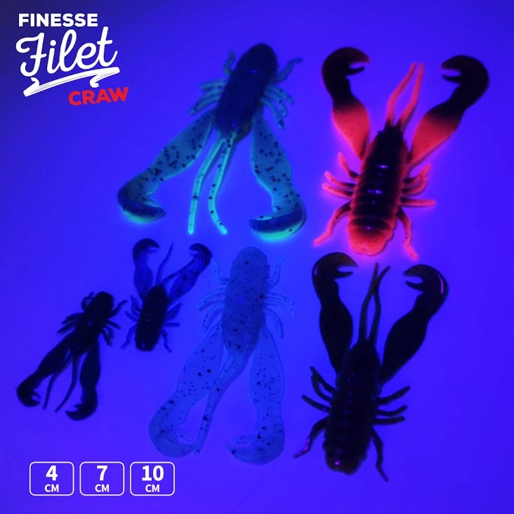 Finesse Filet Craw 10cm (3-pack) – Bild 2